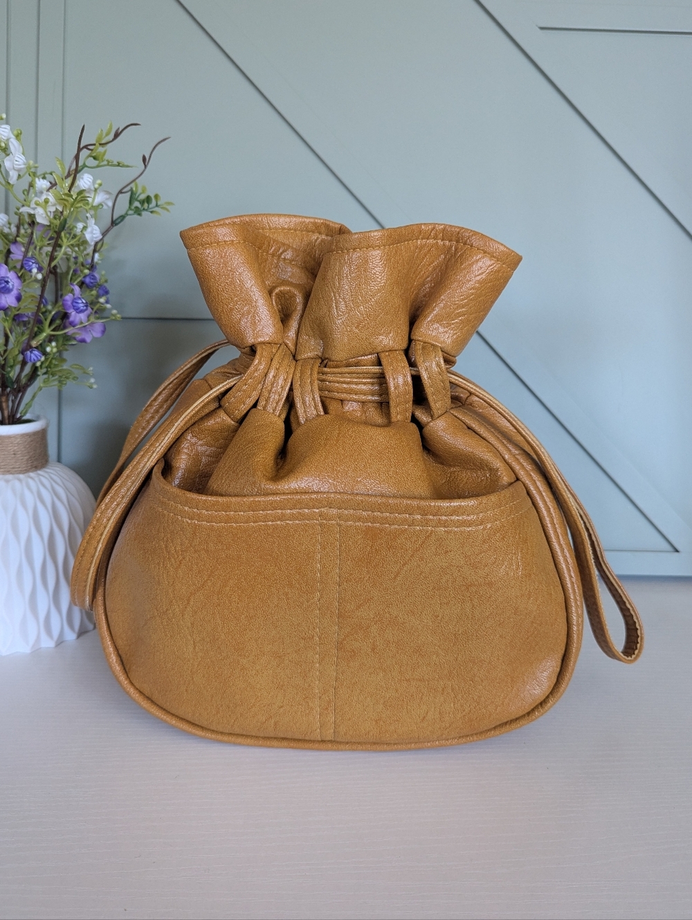 Vintage 7o'S Sprayberry drawstring bucket bag